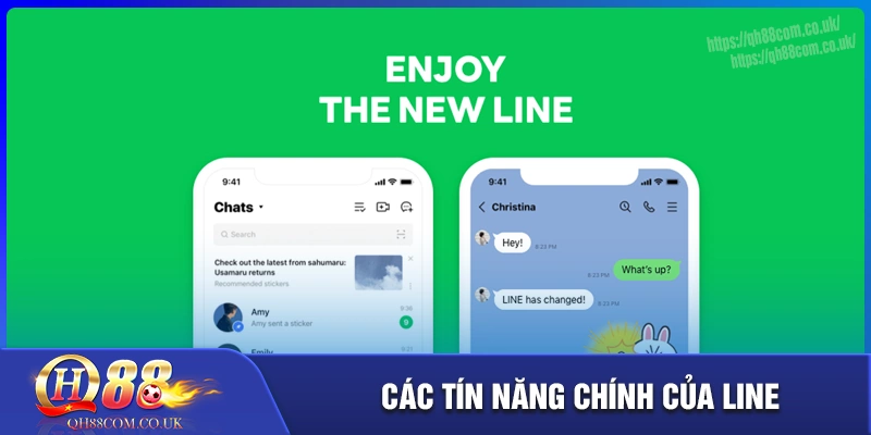 Điểm qua hàng loạt tính năng nổi bật của line